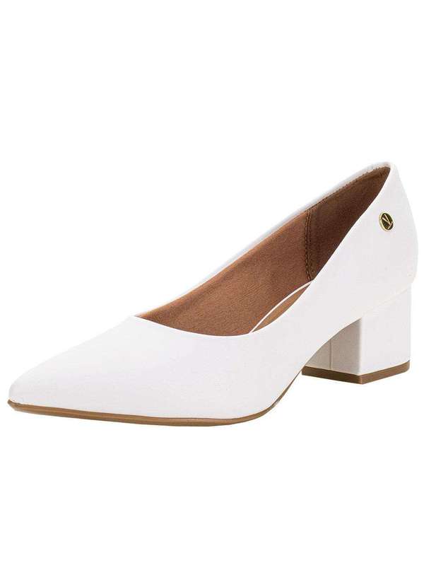 Vizzano - Sapato Feminino Salto Grosso Vizzano 1220315 Branco 1