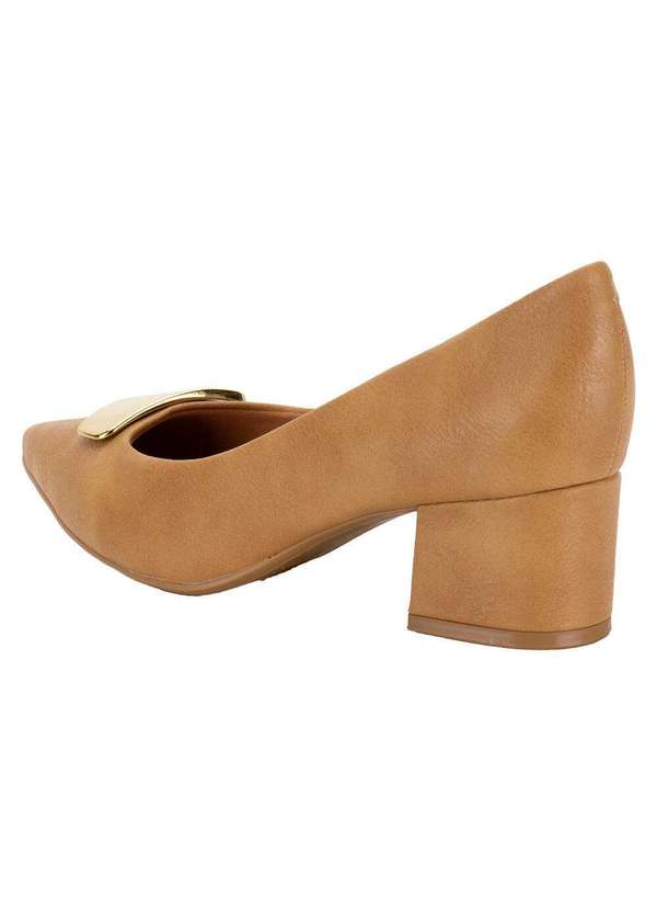 Vizzano - Sapato Feminino Salto Grosso Vizzano 1220377 - Caramelo 3