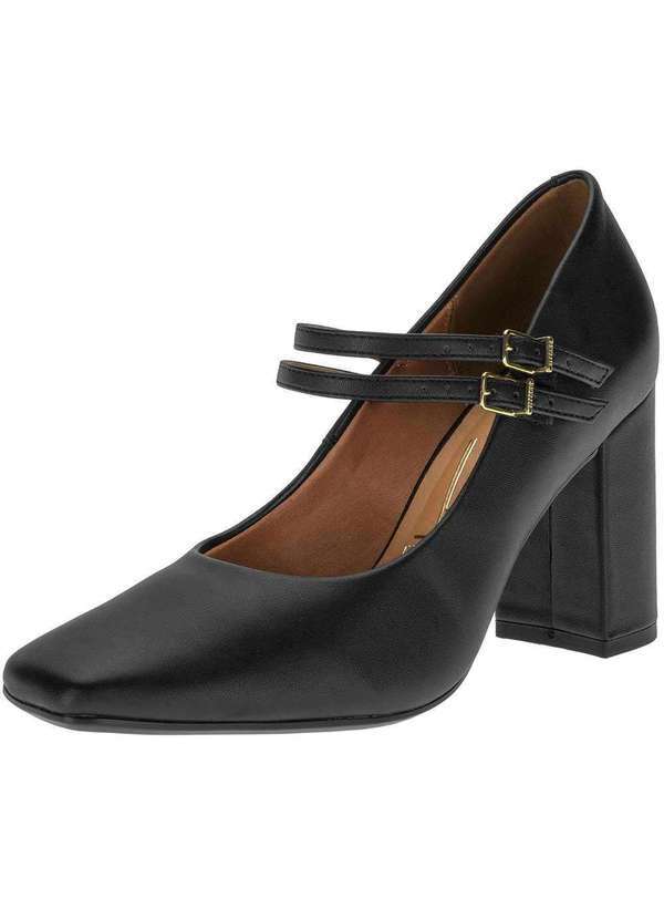 Vizzano - Sapato Feminino Salto Grosso Vizzano 1428102 - Preto