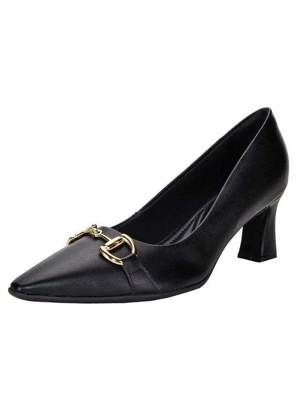 Piccadilly - Sapato Feminino Salto Taça Piccadilly 764003 - Preto