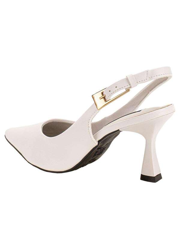 Via Marte - Sapato Feminino Salto Taça Via Marte 145012 - Branco 3