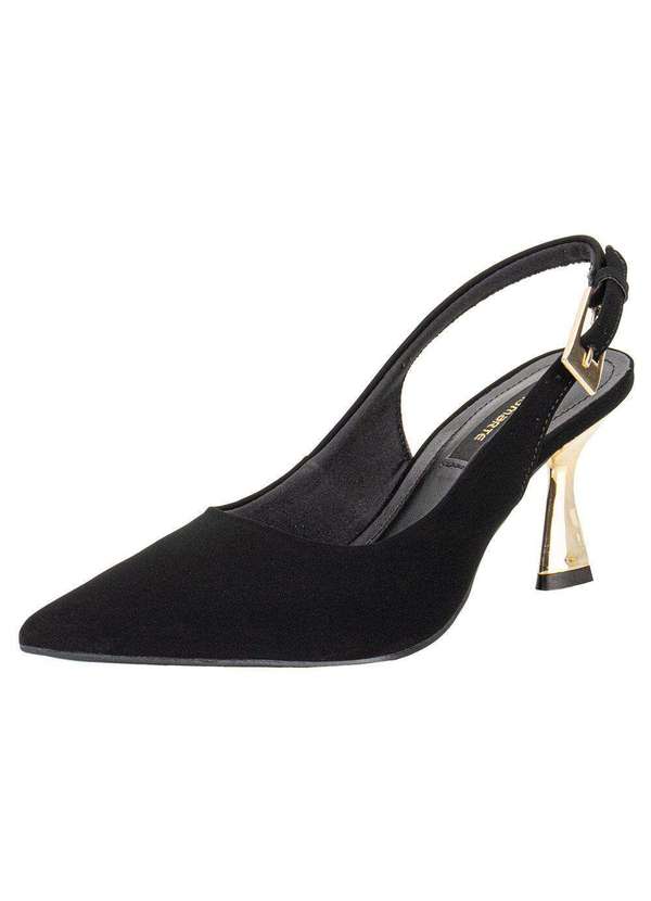 Via Marte - Sapato Feminino Salto Taça Via Marte 145012 - Preto/Nobuck