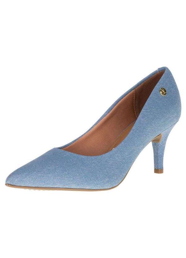 Vizzano - Scarpin Feminino Jeans Salto Fino Vizzano - 1185702 - Jeans