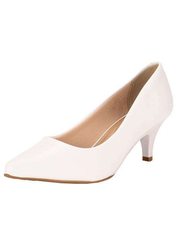 Beira Rio - Scarpin Feminino Salto Fino Beira Rio 40761350 - Branco