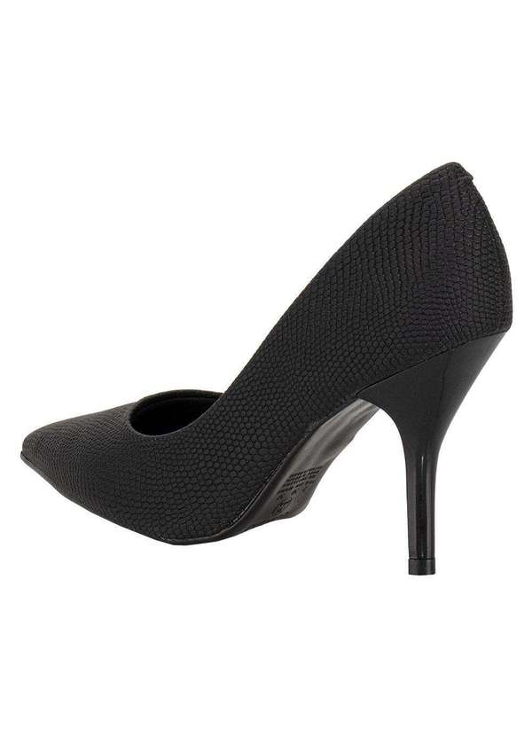 Beira Rio - Scarpin Feminino Salto Fino Beira Rio 41221400 - Preto/Nobuck 3