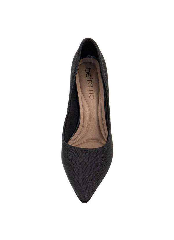 Beira Rio - Scarpin Feminino Salto Fino Beira Rio 41221400 - Preto/Nobuck 5