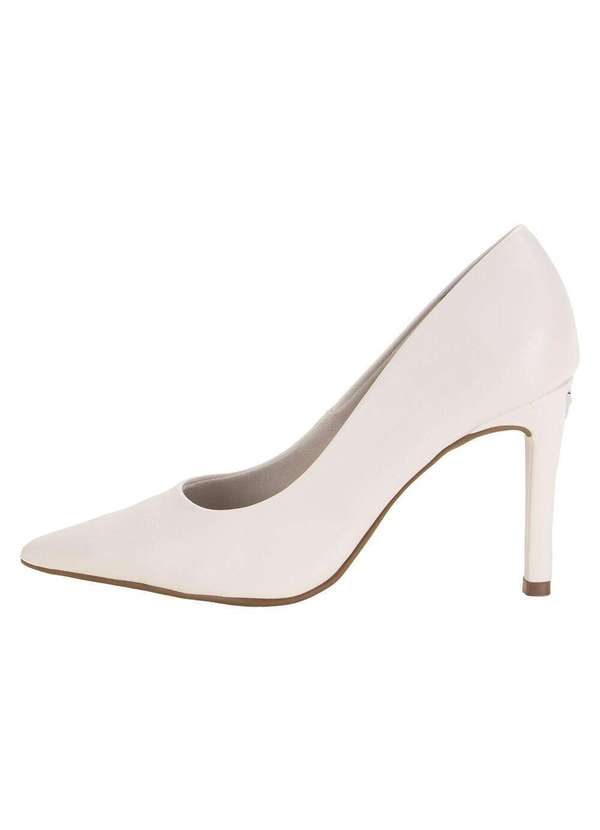 Salto Fino Scarpin Branco Via Marte Via Marte Scarpin Feminino