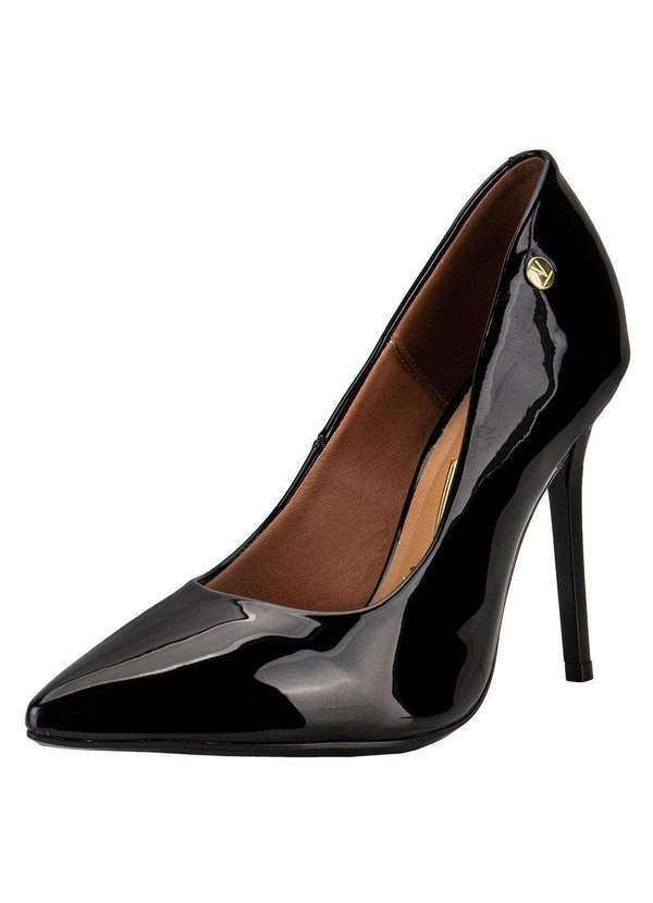 Vizzano - Scarpin Feminino Salto Fino Vizzano 11841101 - Verniz/Preto