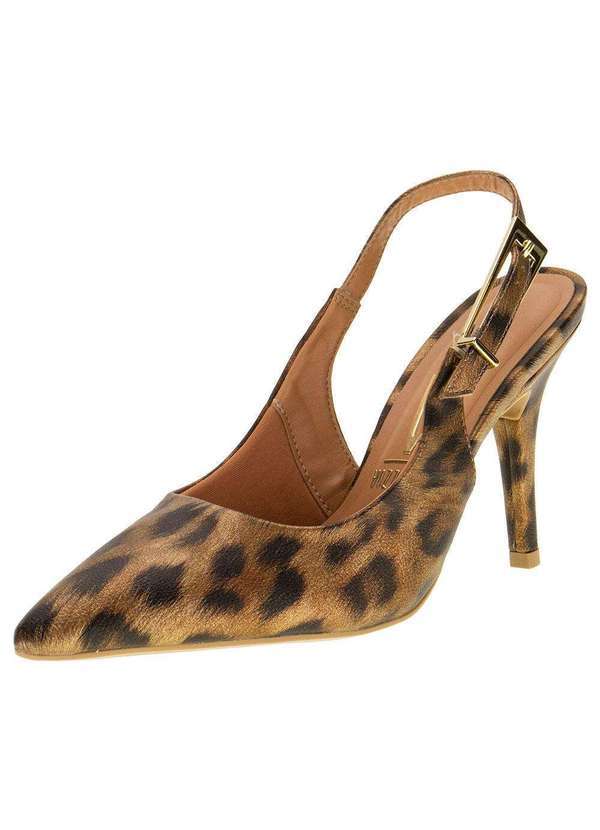 Vizzano - Scarpin Feminino Salto Fino Vizzano 11841194 - Onça