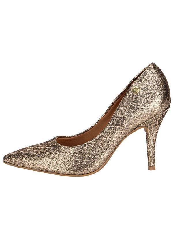 Vizzano - Scarpin Feminino Salto Fino Vizzano 11841501 - Ouro/Rosado 2