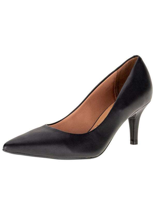 Vizzano - Scarpin Feminino Salto Médio Vizzano - 1185723 - Preto