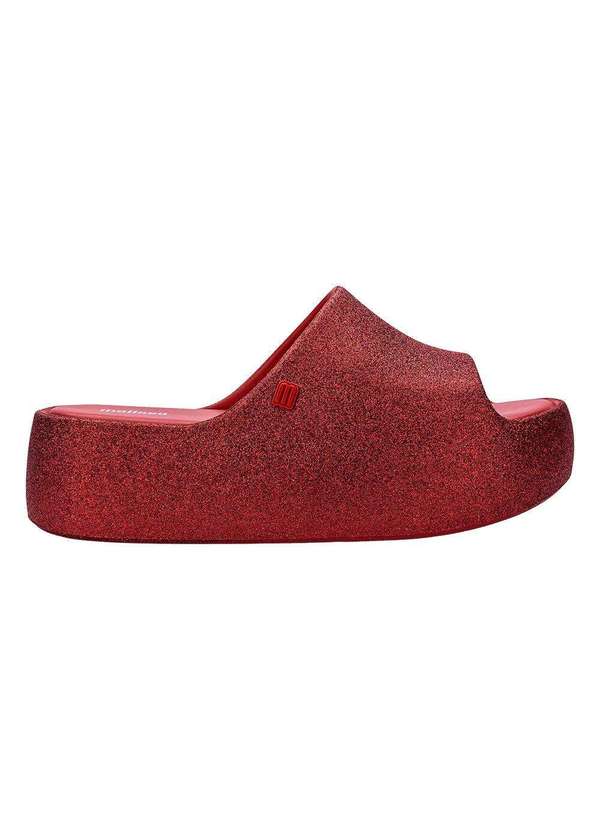 Melissa - Melissa Free Platform Slide Glitter 36126 - Vermelho