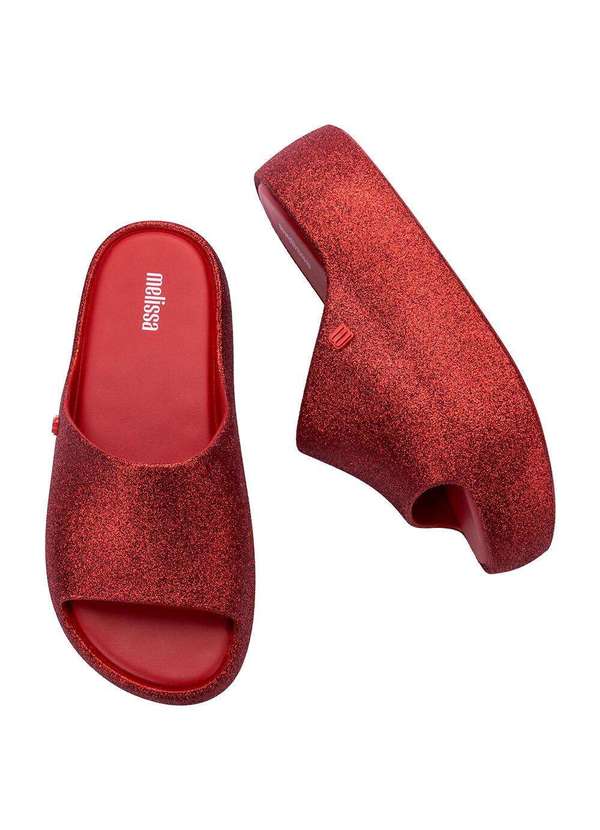 Melissa - Melissa Free Platform Slide Glitter 36126 - Vermelho 4