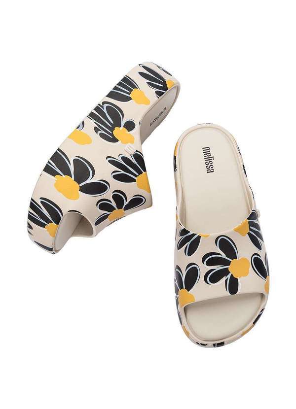 Melissa - Melissa Free Print Platform 33996 - Bege/Preto