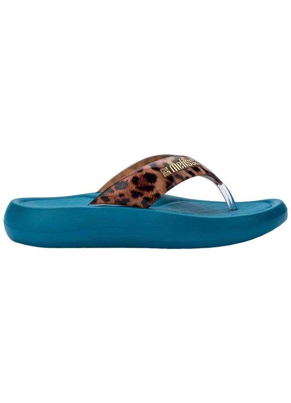 Melissa - Melissa Station Flip Flop 36045 Azul/Onça 1