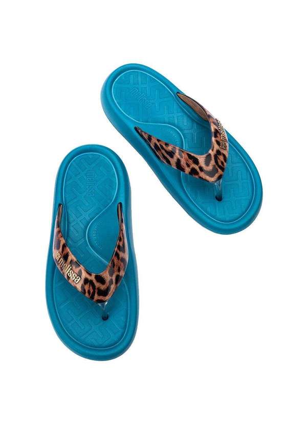 Melissa - Melissa Station Flip Flop 36045 Azul/Onça 4