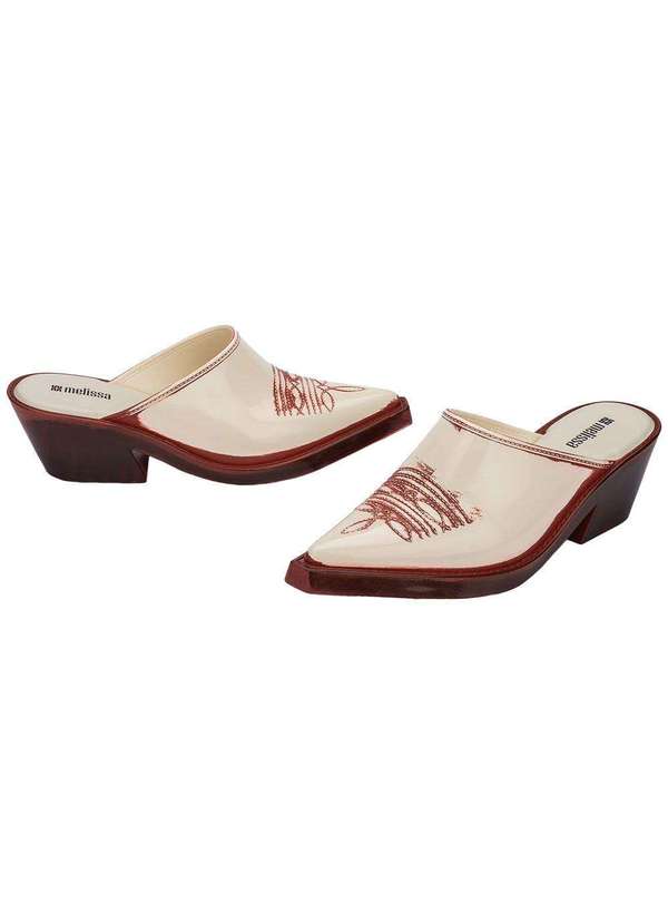 Melissa - Melissa Texas Mule 36189 Bege/Vermelho 3