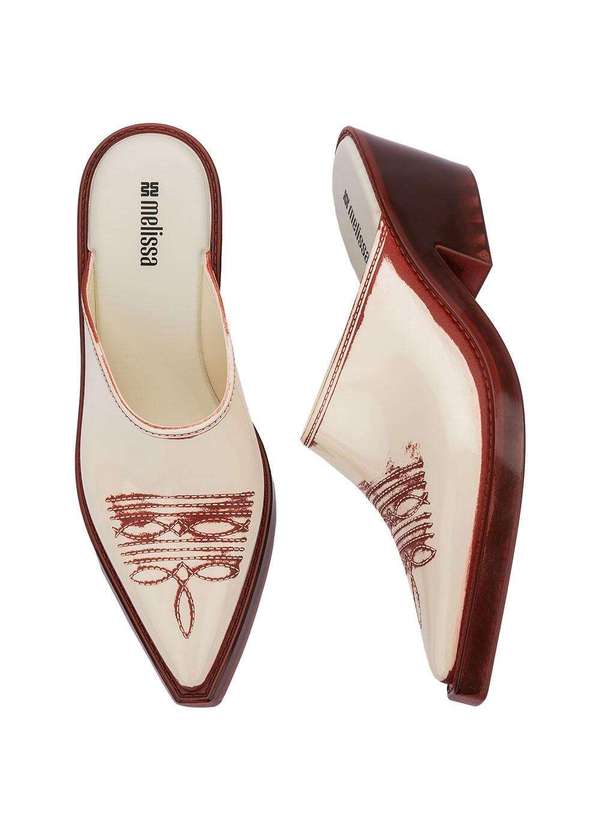 Melissa - Melissa Texas Mule 36189 Bege/Vermelho 4