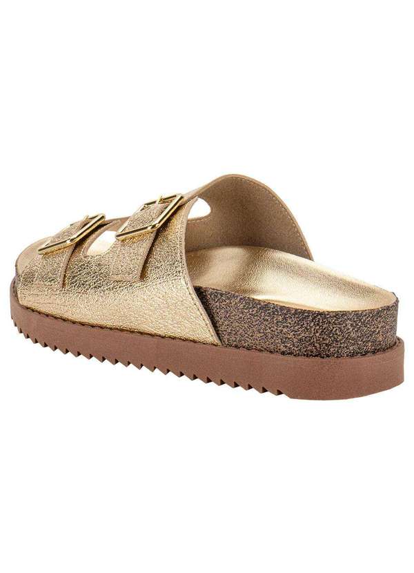 Moleca - Sandália Feminina Conforto Moleca 5500105 - Ouro 3