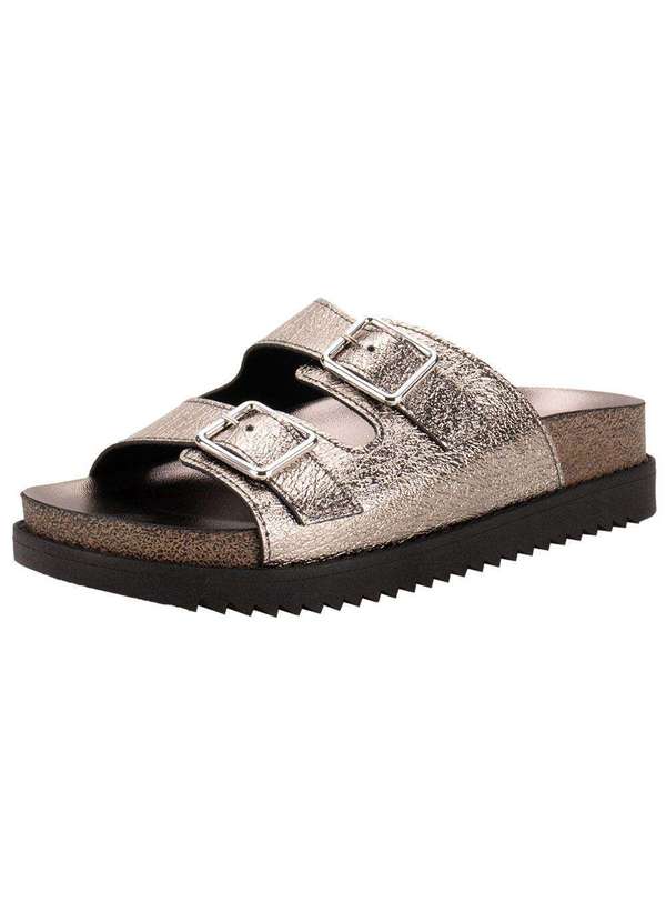 Moleca - Sandália Feminina Conforto Moleca 5500105 - Prata