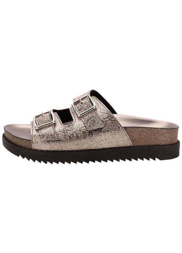 Moleca - Sandália Feminina Conforto Moleca 5500105 - Prata 2