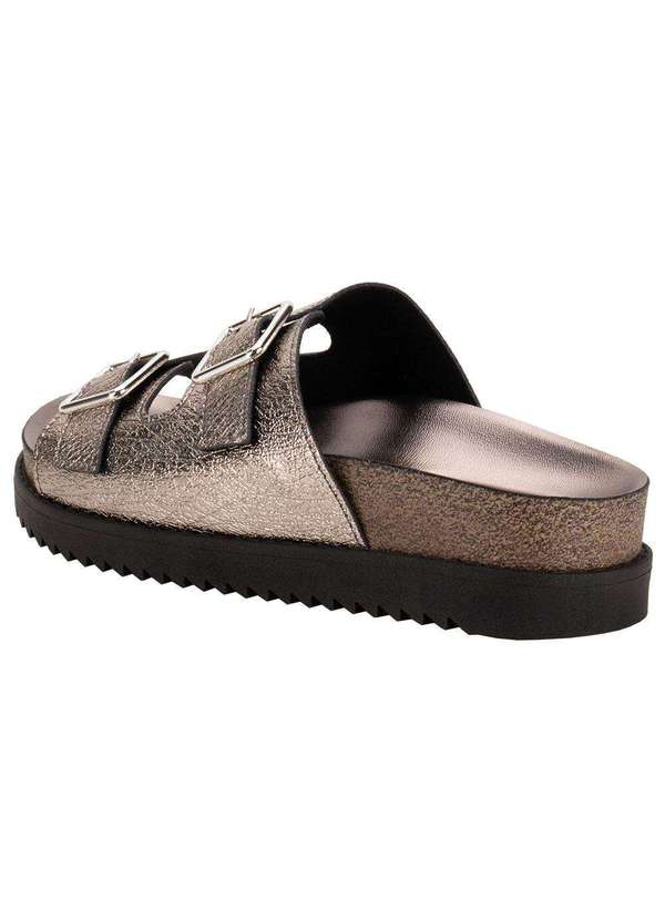 Moleca - Sandália Feminina Conforto Moleca 5500105 - Prata 3
