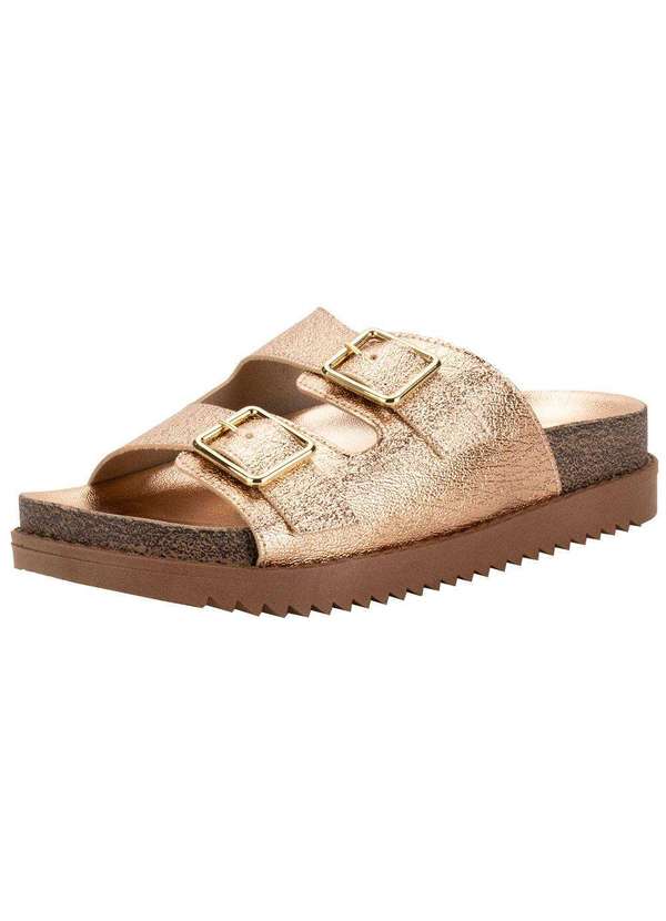 Moleca - Sandália Feminina Conforto Moleca 5500105 - Bronze
