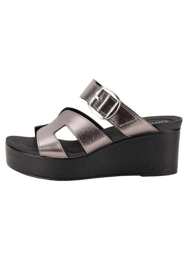 Beira Rio - Tamanco Feminino Anabela Beira Rio 8407136 - Grafite 2