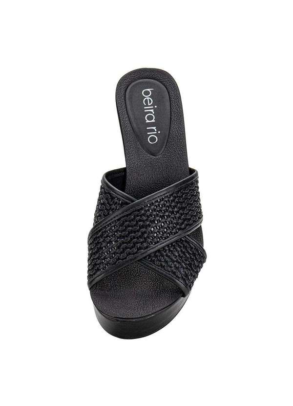 Beira Rio - Tamanco Feminino Anabela Beira Rio 8407141 - Preto 5