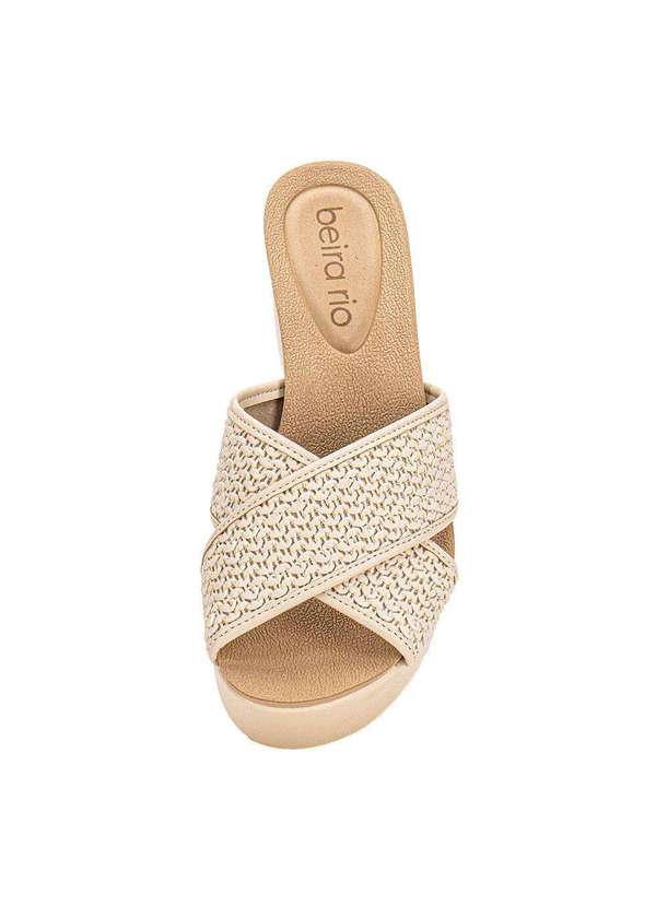 Beira Rio - Tamanco Feminino Anabela Beira Rio 8407141 - Natural 5