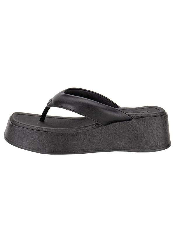 Tamanco Feminino Anabela Beira Rio 8530100 Preto Clovis Calcados