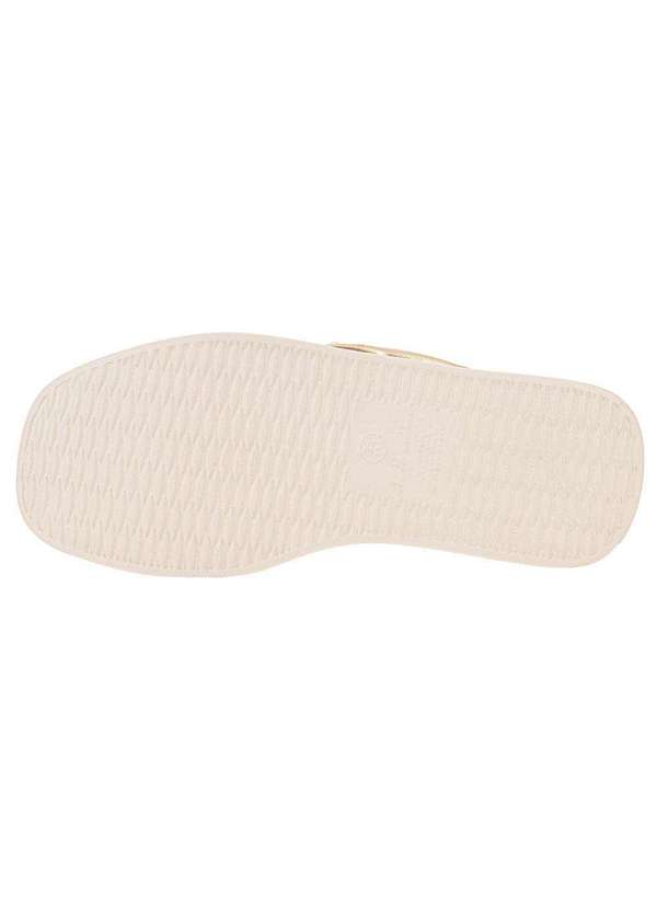 Beira Rio - Tamanco Feminino Anabela Beira Rio 8530104 - Bege/Ouro 4