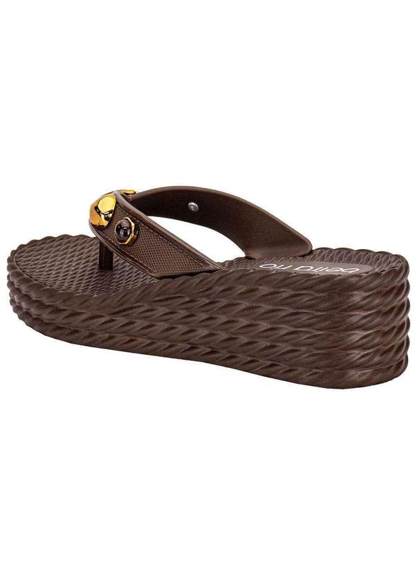 Beira Rio - Tamanco Feminino Anabela Beira Rio 8561104 Chocolate 3
