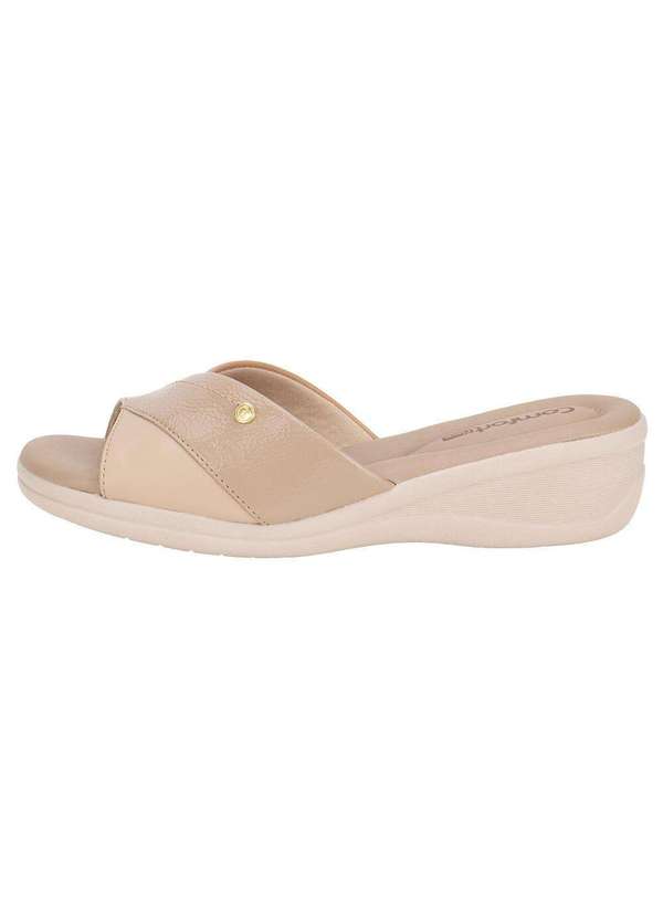 Comfortflex - Tamanco Feminino Anabela Comfortflex 2588402 Bege 2