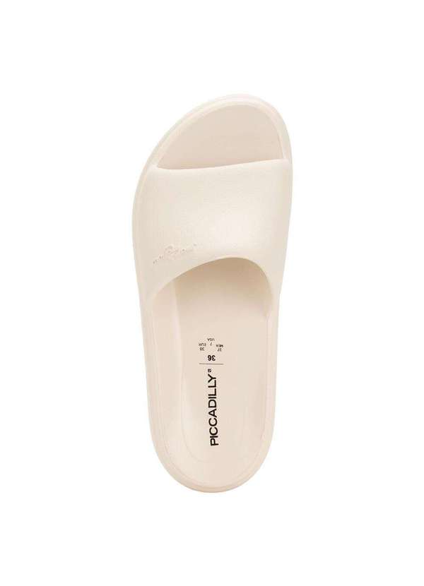 Piccadilly - Tamanco Feminino Anabela Marshamallow Piccadilly C238003 Marfim 5