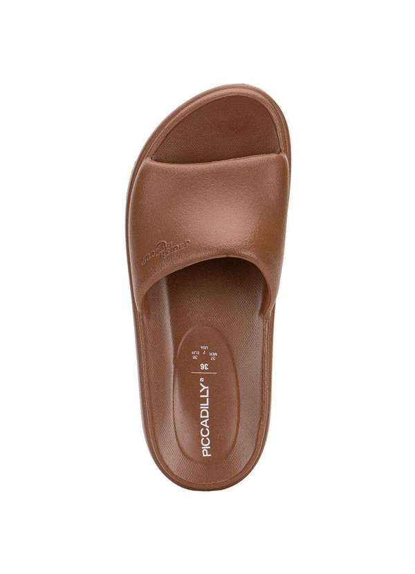 Piccadilly - Tamanco Feminino Anabela Marshamallow Piccadilly C238003 Chocolate 4