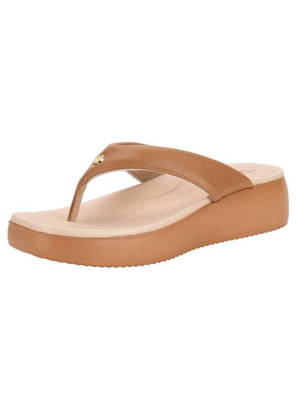 Modare - Tamanco Feminino Anabela Modare - 7189101 - Camel