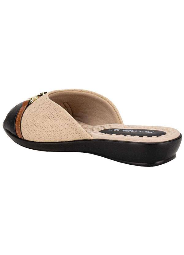 Piccadilly - Tamanco Feminino Anabela Piccadilly 500404 Preto/Bege 3
