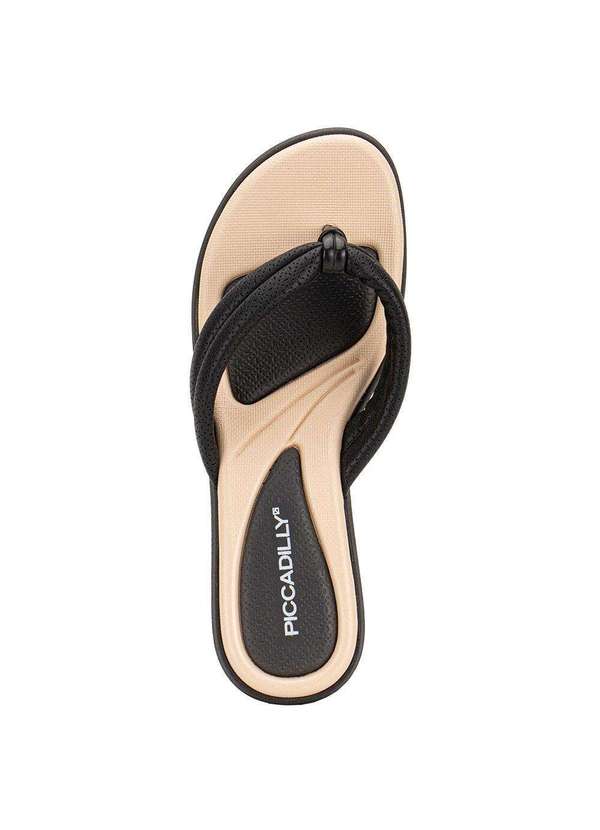 Piccadilly - Tamanco Feminino Anabela Piccadilly 540356 - Preto/Bege 5
