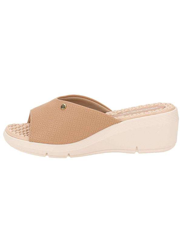 Piccadilly - Tamanco Feminino Anabela Piccadilly 540358 - Bege 2