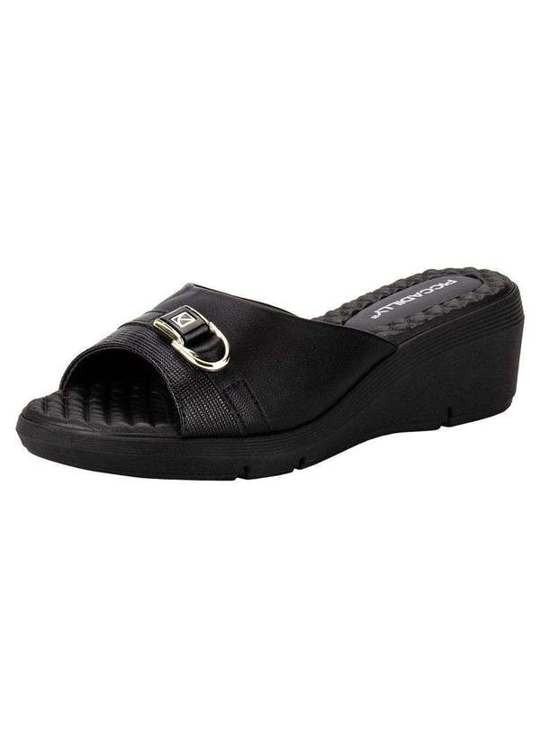 Piccadilly - Tamanco Feminino Anabela Piccadilly 540359 - Preto 1