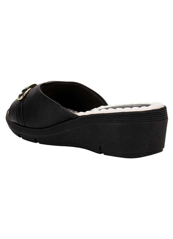 Piccadilly - Tamanco Feminino Anabela Piccadilly 540359 - Preto/Branco 3
