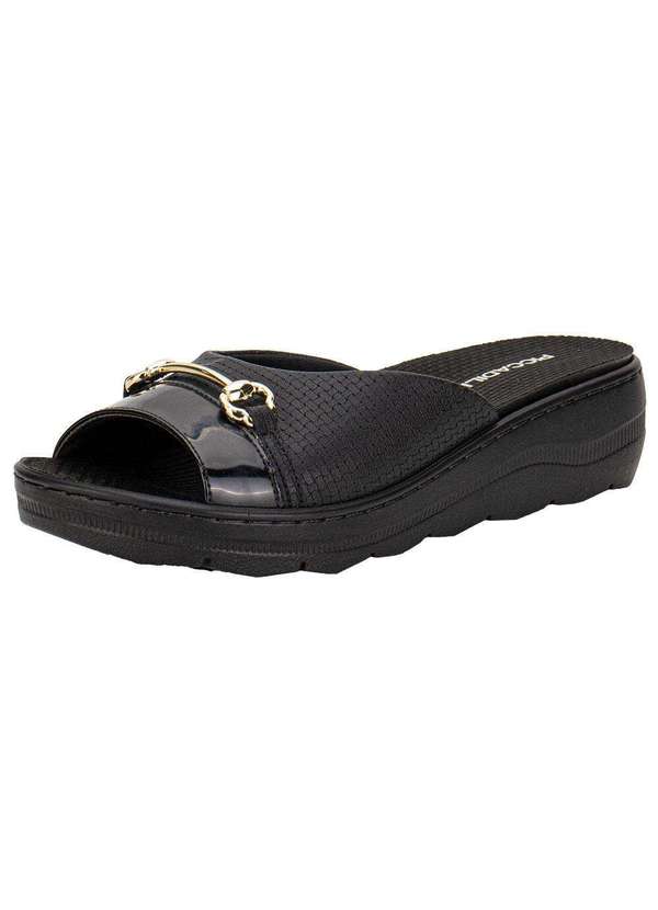 Piccadilly - Tamanco Feminino Anabela Piccadilly 568060 - Preto