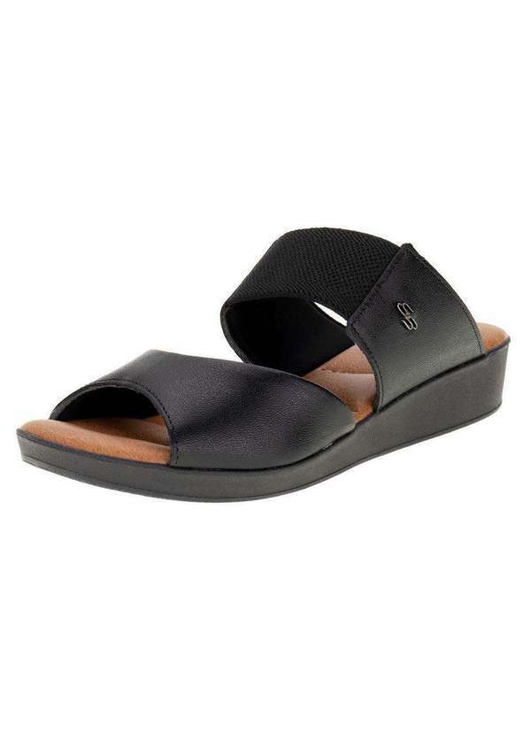 Usaflex - Tamanco Feminino Anabela Usaflex Ag3919 - Preto
