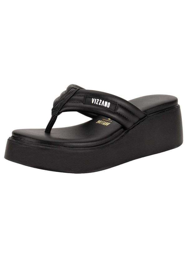 Vizzano - Tamanco Feminino Anabela Vizzano 6525105 - Preto