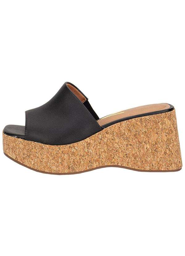 Vizzano - Tamanco Feminino Anabela Vizzano 6559100 Preto 2