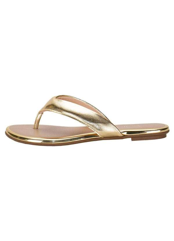 Beira Rio - Tamanco Feminino Flat Beira Rio 8367659 - Ouro 2