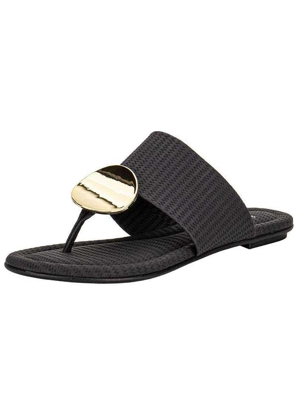 Beira Rio - Tamanco Feminino Flat Beira Rio 8367757 Preto