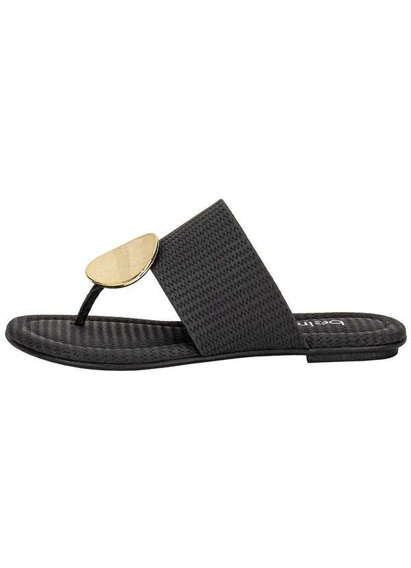 Beira Rio - Tamanco Feminino Flat Beira Rio 8367757 Preto 2