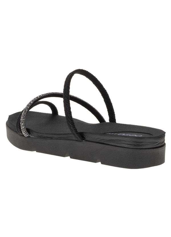 Beira Rio - Tamanco Feminino Flat Beira Rio - 8387533 - Preto 3